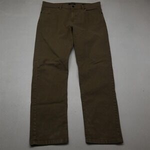 Proof 36x32 Brown Stretch Denim Straight 5 Pocket Mens Jeans